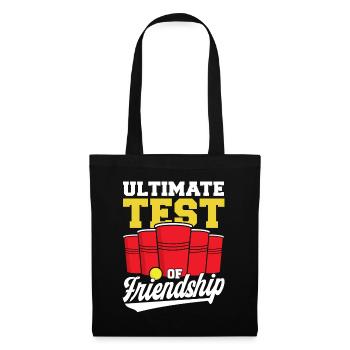 Beer Pong Champion The Ultimate Test of the Freunds - Tote Bag - black - Front