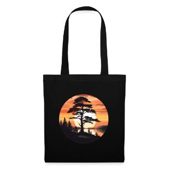 Pine tree - Tote Bag - black - Front