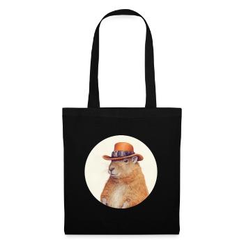 Capybara Cowboy - Tote Bag - black - Front