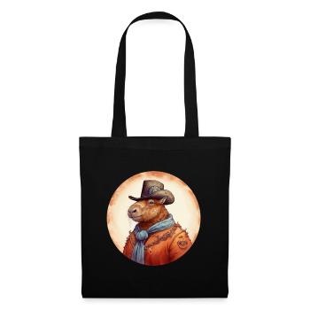Capybara Cowboy - Tote Bag - black - Front