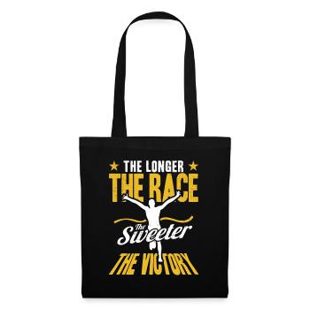 Ultramarathon Trailrunning Marathonläufer Geschenk - Stoffbeutel - Schwarz - Vorne