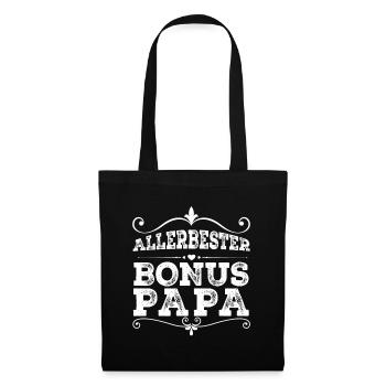 Bonus Papa - Stoffbeutel - Schwarz - Vorne