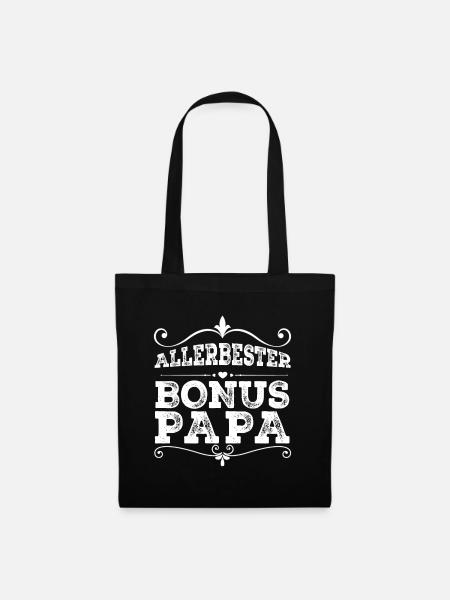 Bonus Papa - Stoffbeutel - Schwarz