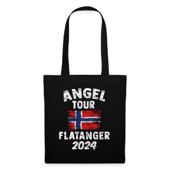 FLATANGER 2024 - Angel Tour Norwegen - Stoffbeutel - Schwarz - Vorne