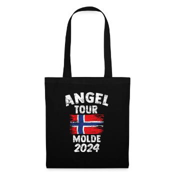 Molde 2024 - Angel Tour Norwegen Personalisierbar - Stoffbeutel - Schwarz - Vorne