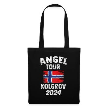 KOLGROV 2024 Angel Tour Norwegen Personalisierbar - Stoffbeutel - Schwarz - Vorne