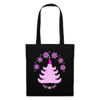 Pink Pink Leopard Print Fir - Tote Bag - black - Front