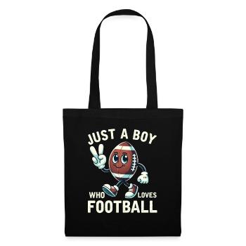 Juste un garçon qui aime les garçons de football hommes - Sac en tissu - noir - Devant