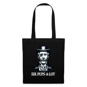 Sir Pups A Lot Sir Furz A Lot - Stoffbeutel - Schwarz - Vorne