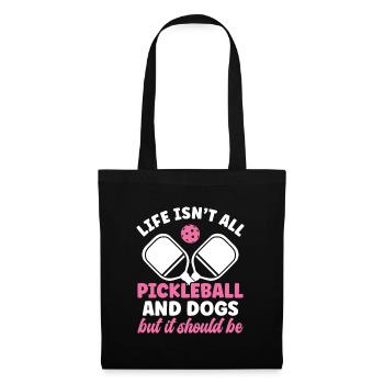 The life of the pickleball player is not - Tote Bag - black - Front