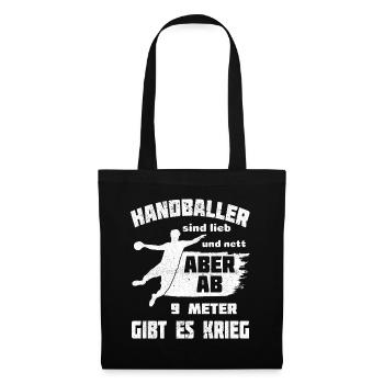 Les joueurs de handball sont doux et gentils - Sac en tissu - noir - Devant