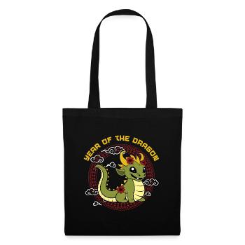 Year Of The Dragon Cute Kawaii Chinese New Year - Tote Bag - black - Front