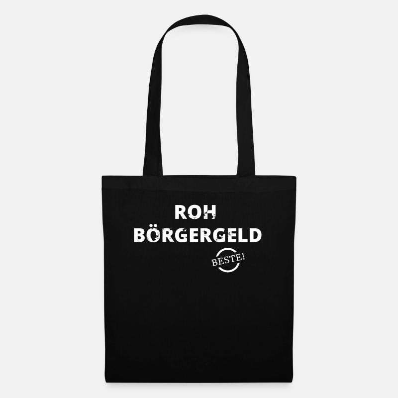 Roh Börgergeld - Stoffbeutel - Schwarz