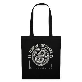 Year Of The Snake 2025 Chinesisches Horoskop - Stoffbeutel - Schwarz - Vorne