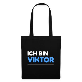 Viktor Name Spruch für stolze Viktor - Stoffbeutel - Schwarz - Vorne