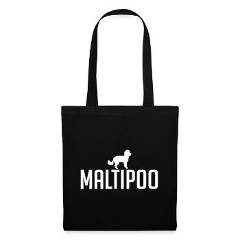 Maltipoo Race de chien Chiens Wilsigns - Sac en tissu - noir - Devant