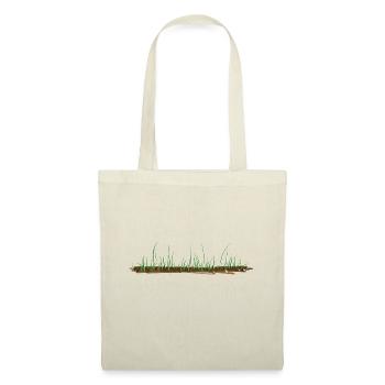 Sol Herbe Vert Nature Ligne de Terre - Sac en tissu - nature - Devant