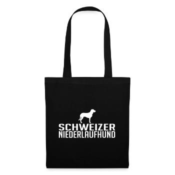Schweizer Niederlaufhund Hunderasse Hund Hunde - Stoffbeutel - Schwarz - Vorne
