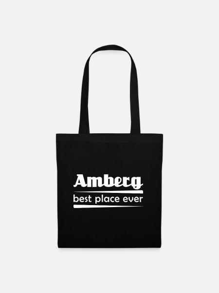 Amberg - Stadt best place ever - Stoffbeutel - Schwarz