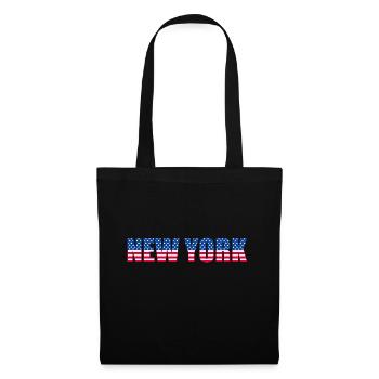 DRAPEAU DE NEW YORK - Sac en tissu - noir - Devant