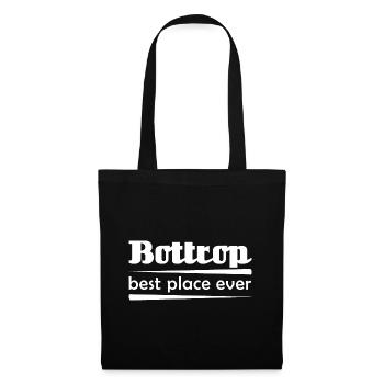 Bottrop - Stadt best place ever - Stoffbeutel - Schwarz - Vorne