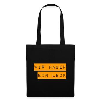 unter uns ist ein Spion - Stoffbeutel - Schwarz - Vorne