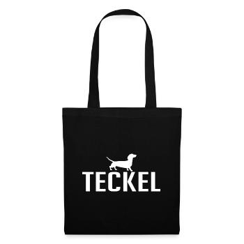 Teckel Hunderasse Hund Hunde Wilsigns - Stoffbeutel - Schwarz - Vorne