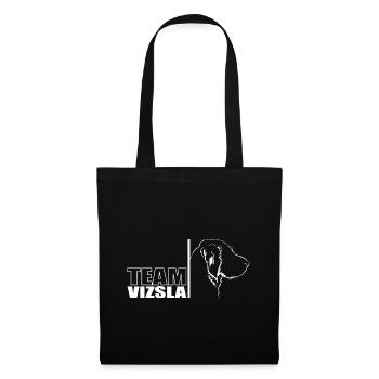 TEAM Vizsla Drahthaar Hunde Hund Vischel Wilsigns - Stoffbeutel - Schwarz - Vorne