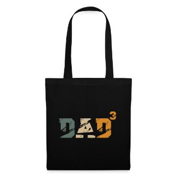 Dad Dad 3 0 Third Triples Child Baby Retro - Tote Bag - black - Front