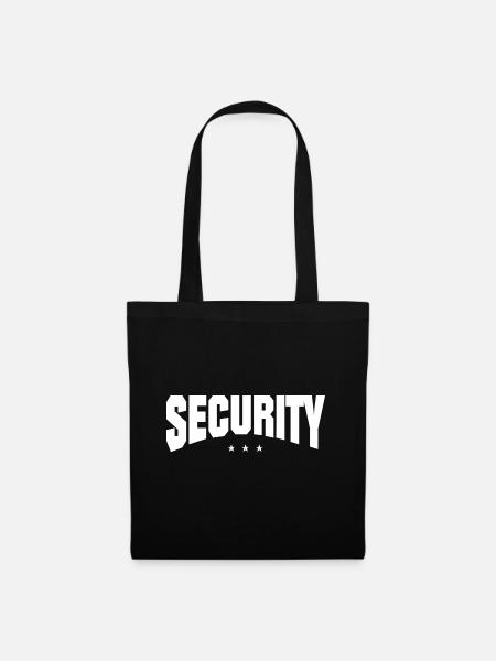 Security Sicherheitsdienst Party - Stoffbeutel - Schwarz
