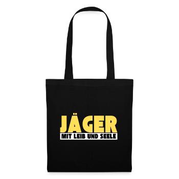 Jäger mit Leib und Seele - Stoffbeutel - Schwarz - Vorne