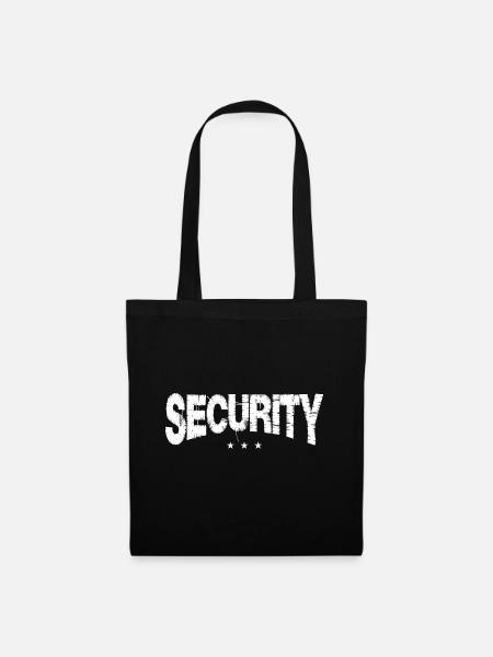 Security Sicherheitsdienst Party - Stoffbeutel - Schwarz