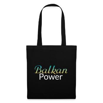 Balkan Power Yugoslavia Serbia T-Shirt Bosnia - Stoffbeutel - Schwarz - Vorne