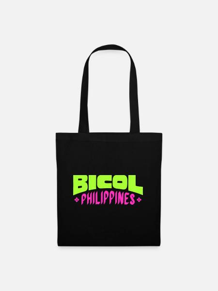 Bicol Filipino Design für stolze Pinoys - Stoffbeutel - Schwarz