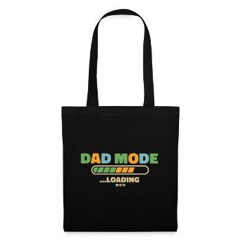 Dad Mode Shirt - Stoffbeutel - Schwarz - Vorne