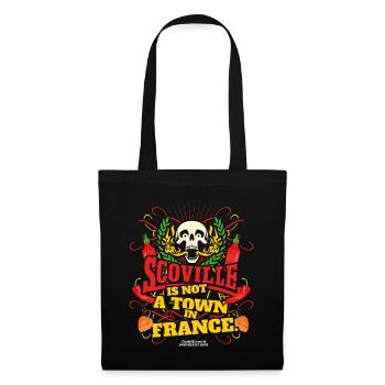 Scoville Is Not A Town In France - Stoffbeutel - Schwarz - Vorne