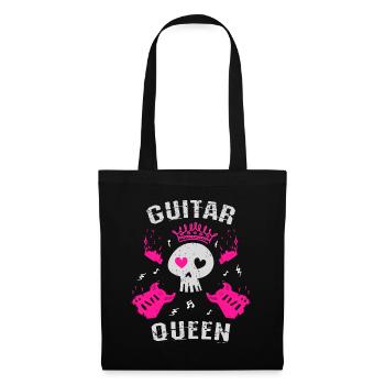 Reine de la guitare - Sac en tissu - noir - Devant