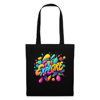 Explore Splash - Tote Bag - black - Front