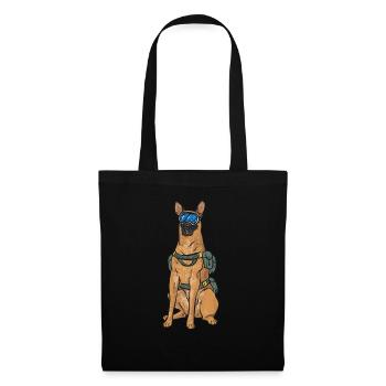 Malinois Belgian Shepherd Mechelaar Dog - Tote Bag - black - Front