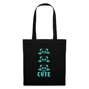 Panda Power Gift Bear Animal Gift Idea - Tote Bag - black - Front