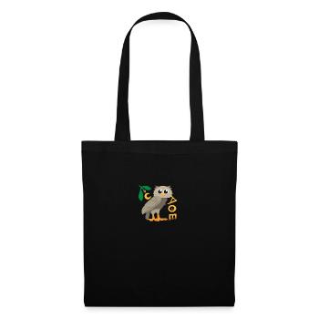 Griechische Mythologie Eule von Athena Geschenk - Stoffbeutel - Schwarz - Vorne