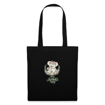 Koala Lover Hug Floral Mum Happy Mother's Day - Tote Bag - black - Front