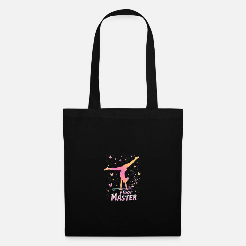 Gymnastik Geschenk Damen Mädchen - Stoffbeutel - Schwarz