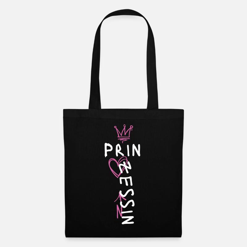 Prinzessin Streetstyle Design - Stoffbeutel - Schwarz