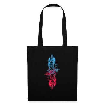 SKELETON PIRATE GIRL - Sac en tissu - noir - Devant