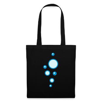 Bubbles - Sac en tissu - noir - Devant