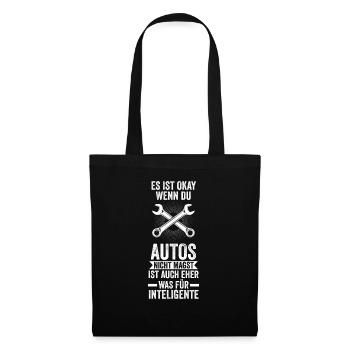 Mechaniker Auto Garage Geschenk - Stoffbeutel - Schwarz - Vorne