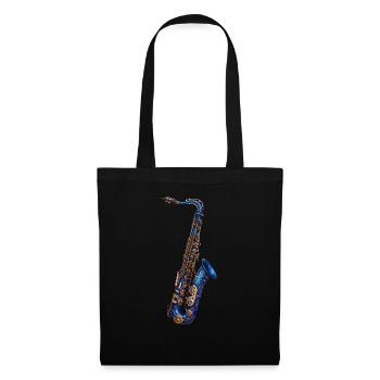 Saxophone - Sac en tissu - noir - Devant