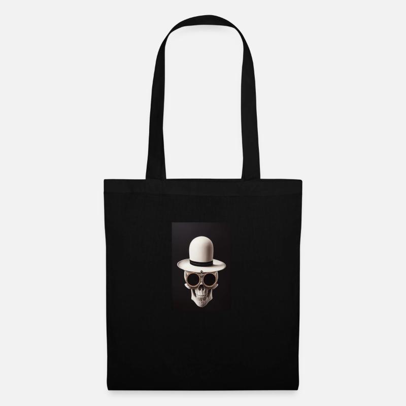 Schädel Skull Tattoo Steampunk Mexiko - Stoffbeutel - Schwarz
