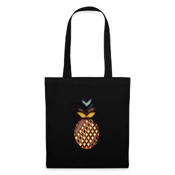 Happy Ananas Style - Stoffbeutel - Schwarz - Vorne